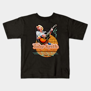 Toby keith \\ Retro Art Kids T-Shirt